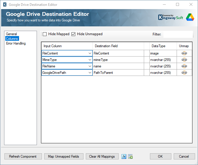 Google Drive Destination - Columns.png